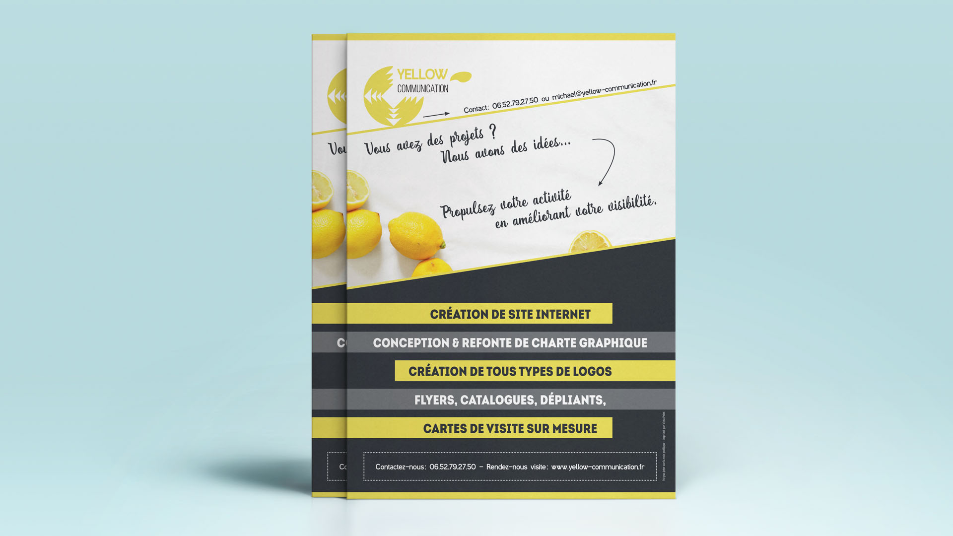 Flyers campagne Yellow Communication